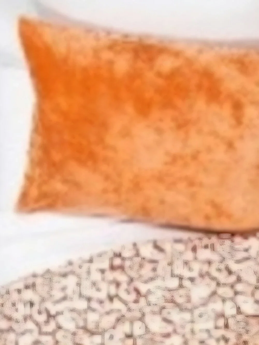 One OPALHOUSE Rust orange Reversible Velvet Leopard Print King Sham